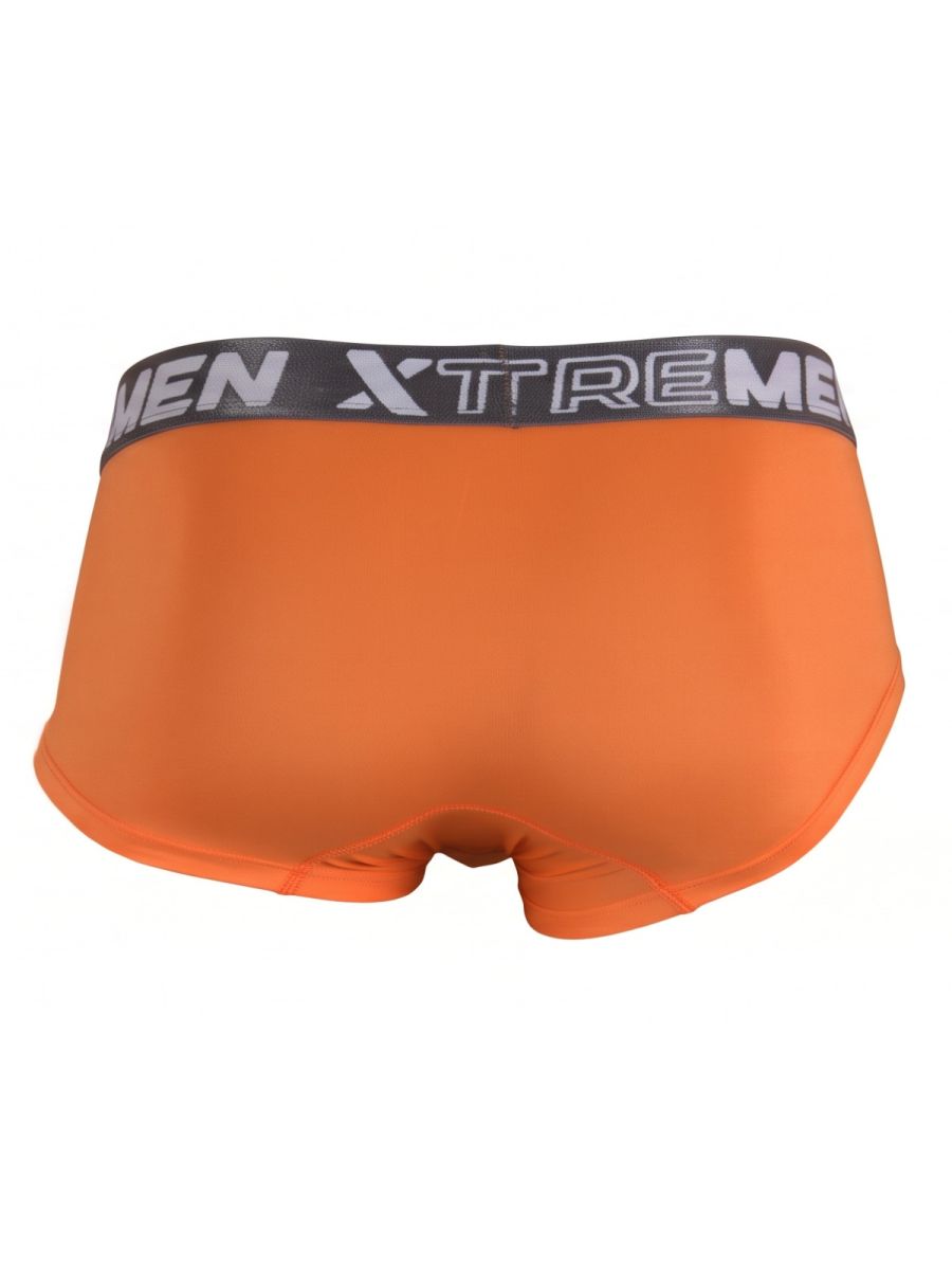 Xtremen 91280 Men's Underwear Sleek Microfiber Briefs Color Orange