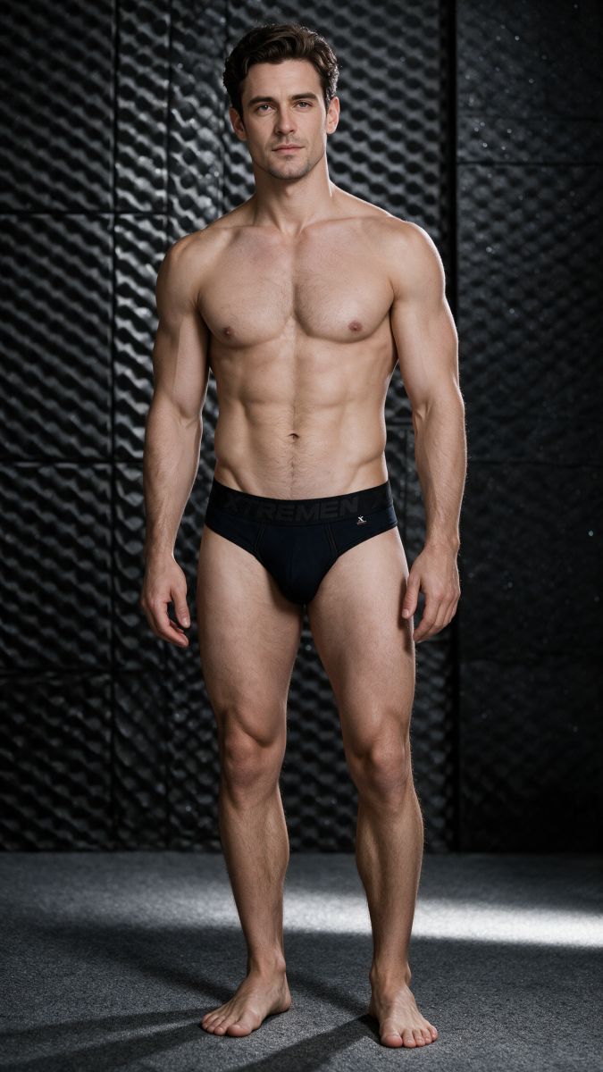 Xtremen 91281 Men's Underwear Sleek Microfiber Thongs Color Black