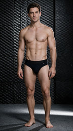 Xtremen 91281 Men's Underwear Sleek Microfiber Thongs Color Black
