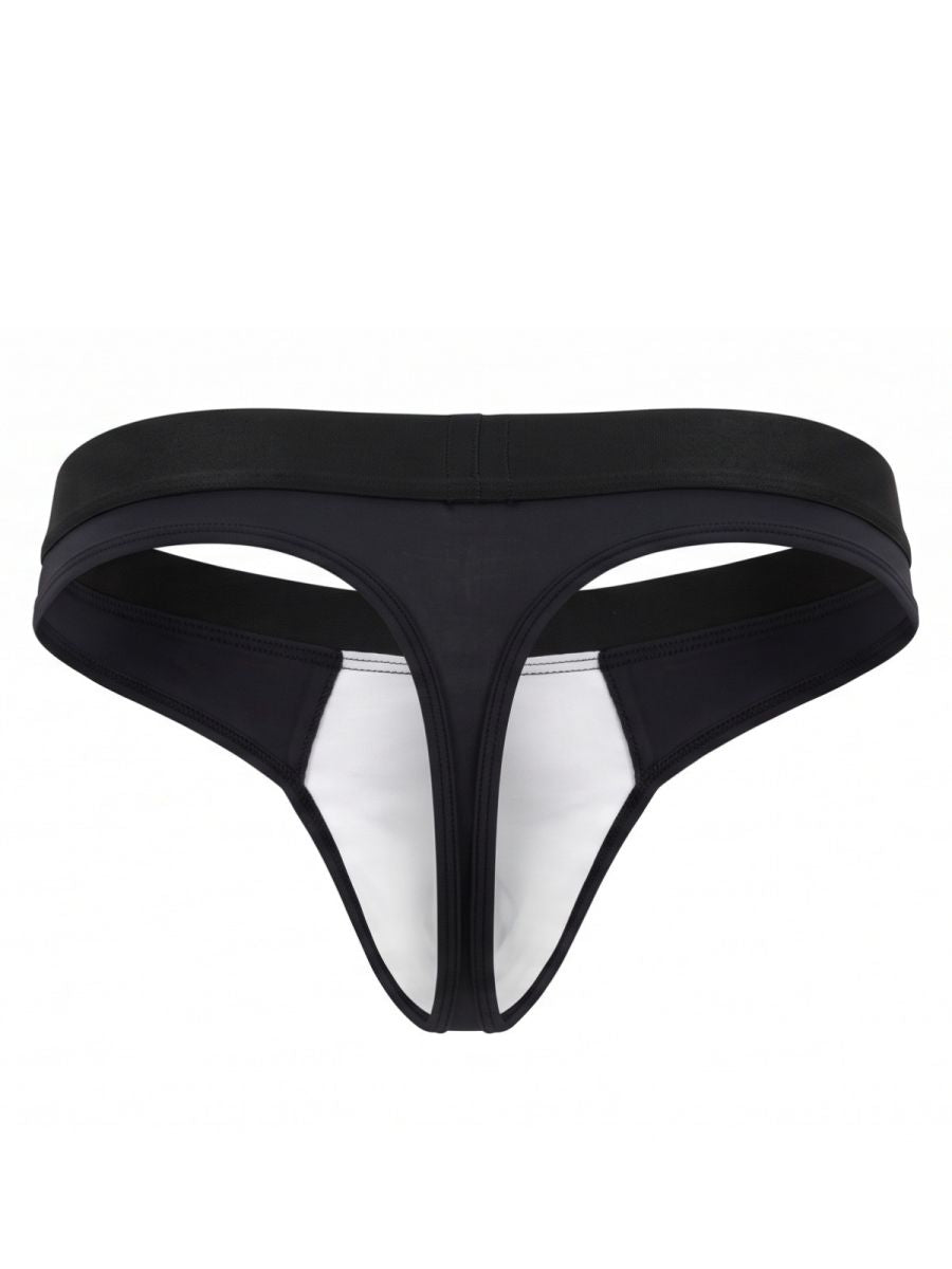 Xtremen 91281 Men's Underwear Sleek Microfiber Thongs Color Black