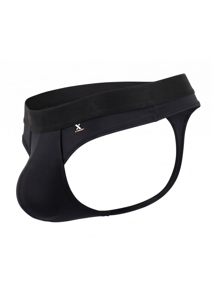 Xtremen 91281 Men's Underwear Sleek Microfiber Thongs Color Black