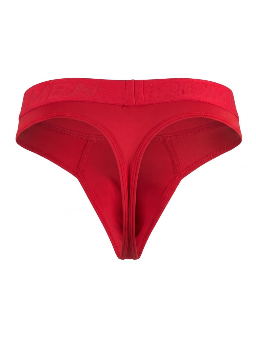 Xtremen 91281 Men's Underwear Sleek Microfiber Thongs Color Red