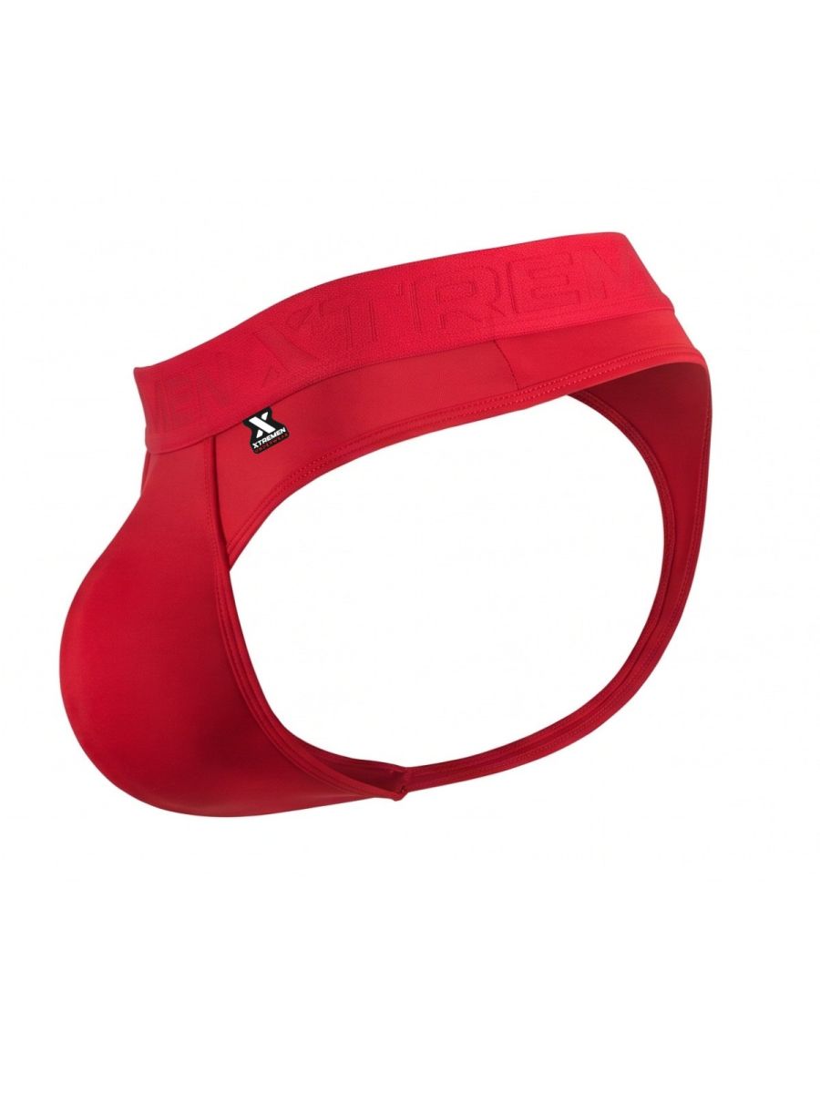 Xtremen 91281 Men's Underwear Sleek Microfiber Thongs Color Red
