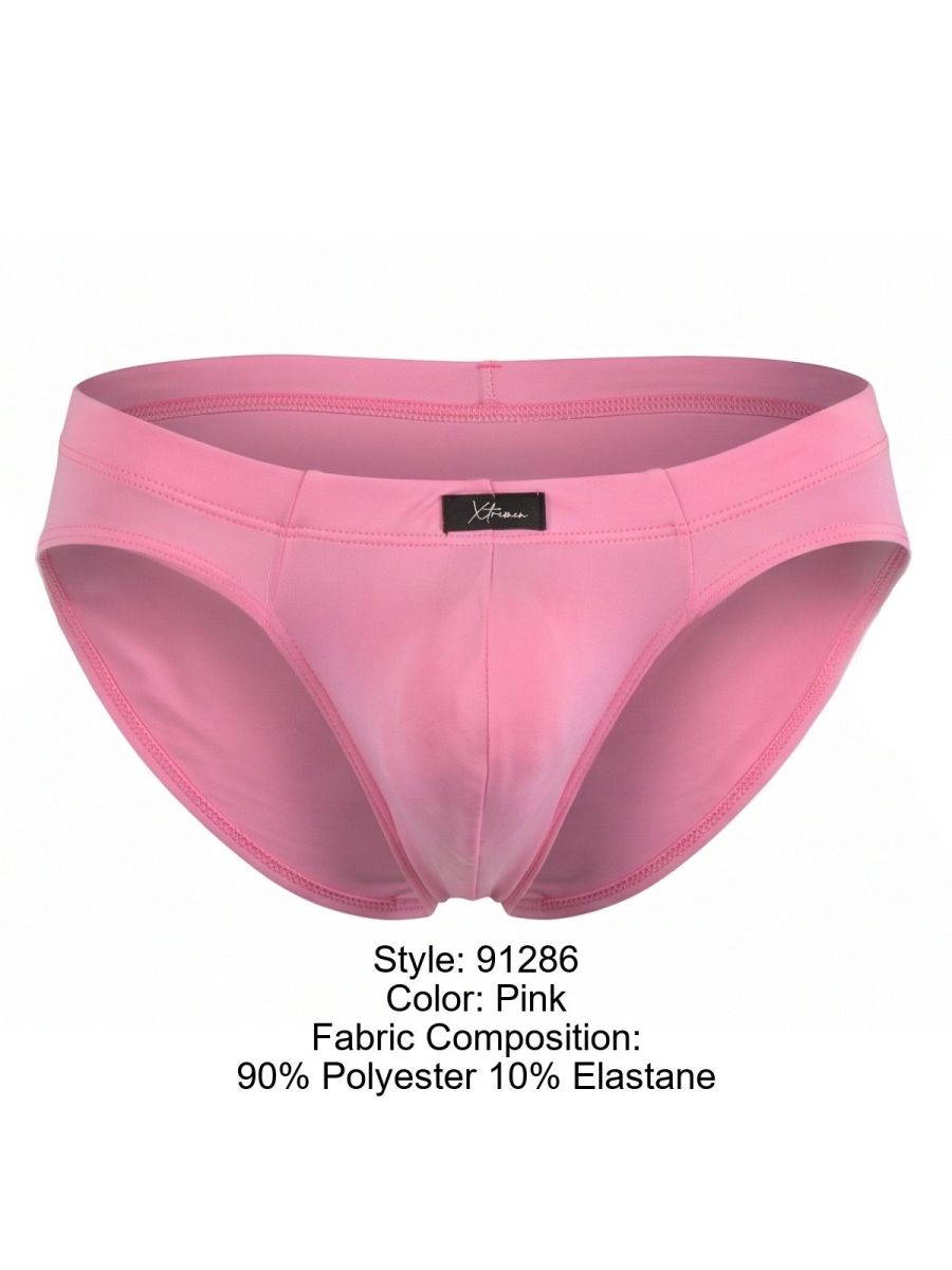 Xtremen 91286 Men's Underwear Sleek Microfiber Briefs Color Pink