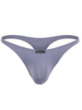 Xtremen 91287 Men's Underwear Microfiber Thongs Sleek Minimalist Style Color Gray