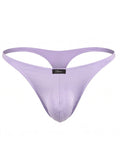 Xtremen 91287 Men's Underwear Microfiber Thongs Sleek Minimalist Style Color Lilac