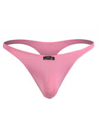 Xtremen 91287 Men's Underwear Microfiber Thongs Sleek Minimalist Style Color Pink