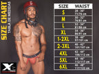 Xtremen 91265 Men's Underwear Sleek Microfiber Stretch Trunks Color Dark Blue
