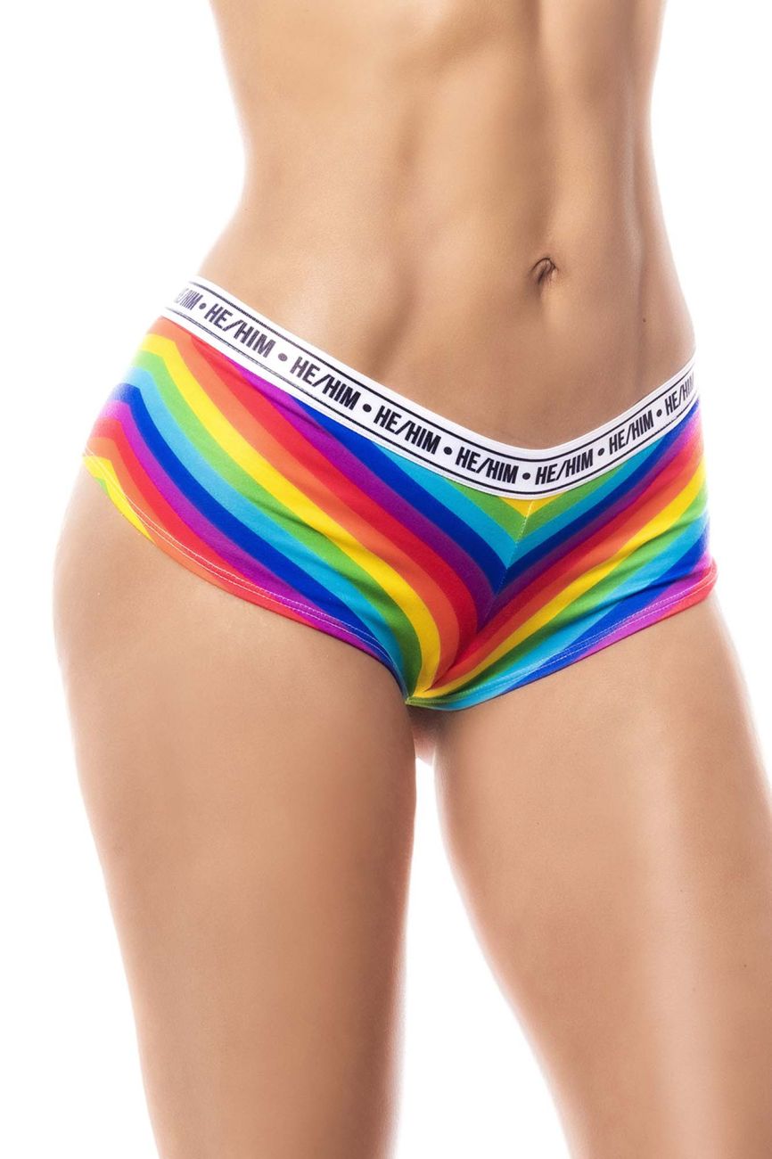 Mapale Women's Lingerie 122B Rainbow Cheeky Short Color Only Color