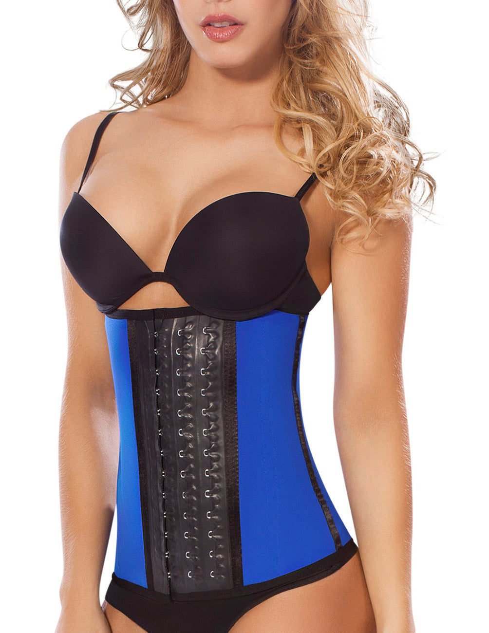 Moldeate Women's 8031 Workout Waist Cincher Color Blue