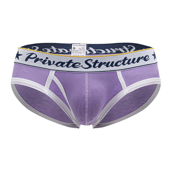 Private Structure SCUS4529 Classic Mid Waist Mini Briefs Color Purple