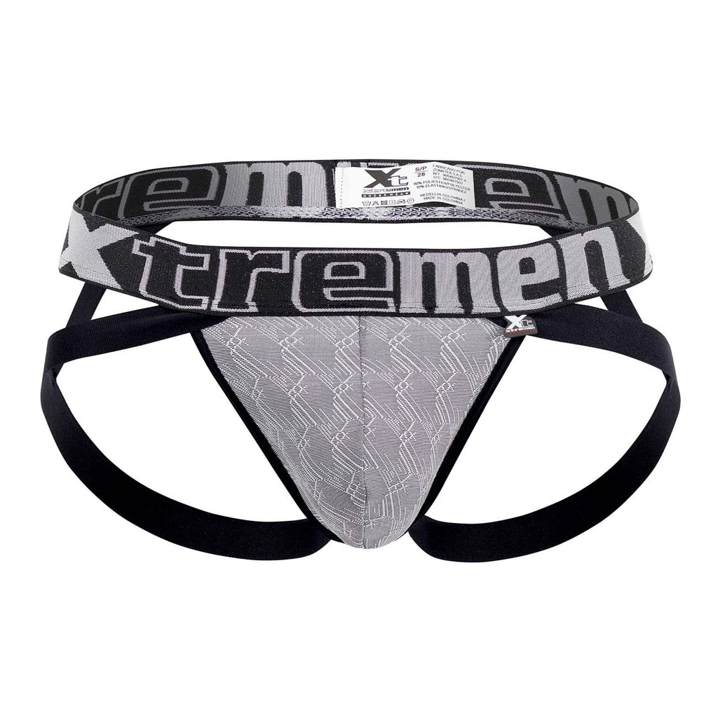 Xtremen 91069 Microfiber Jacquard Jockstrap Color Gray